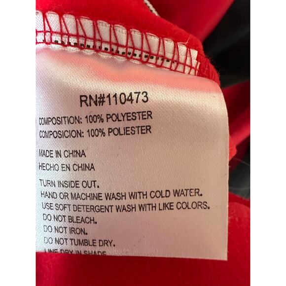 Manchester United Track Jacket Red Black Zip Up MUFC Official Size M SoccerMerch - Picture 7 of 7